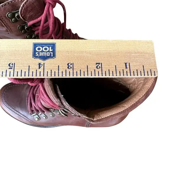 Lucky Brand Womens Lace Up Boots Heel Size 7.5 - Picture 4 of 9